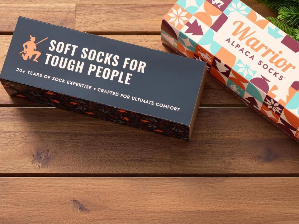 Alpaca sock packs and gift boxes